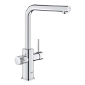 GROHE 30601000 - Кухонний змішувач BLUE PURE A з висувним виливом, глянцевий хром