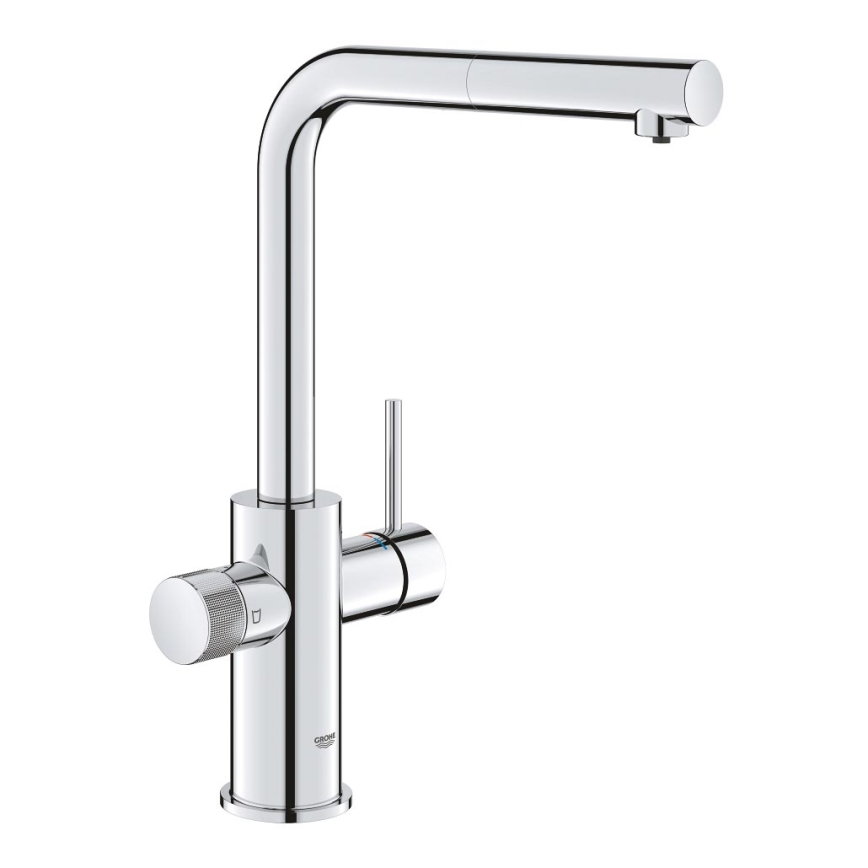 GROHE 30601000 - Кухонний змішувач BLUE PURE A з висувним виливом, глянцевий хром