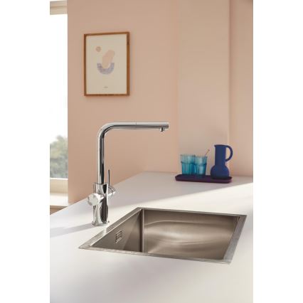 GROHE 30601000 - Кухонный смеситель BLUE PURE A с выдвижной лейкой, глянцевый хром