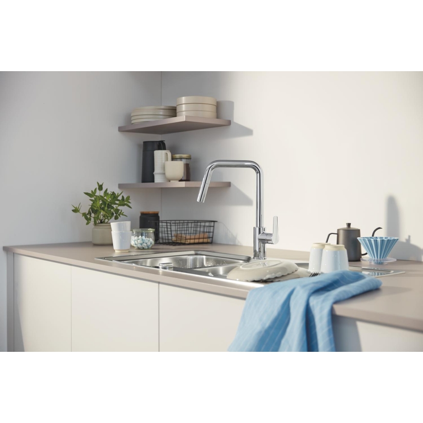 GROHE 30631000 - кухонный смеситель QUICKFIX START, 362 мм, глянцевый хром
