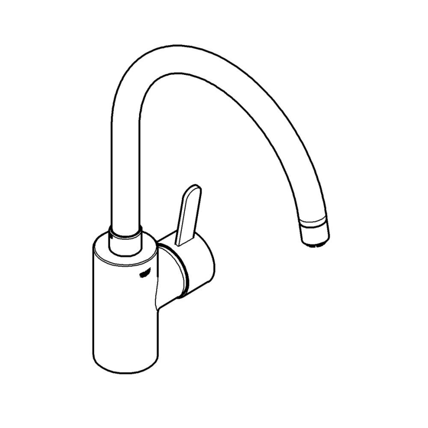 GROHE 31180000 - Змішувач для кухонної мийки EUROSMART COSMOPOLITAN, полірований хром