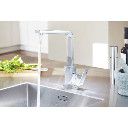GROHE 31255000 - кухонний змішувач EUROCUBE, блискучий хром