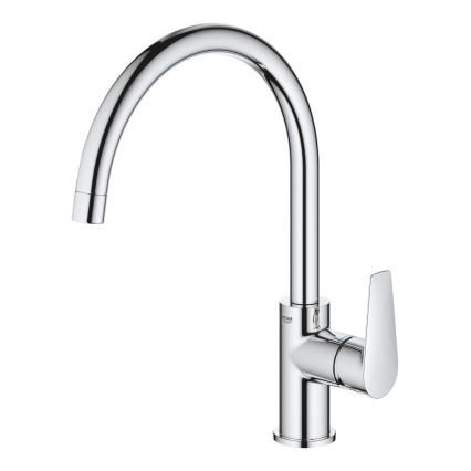 GROHE 31367001 - Змішувач для кухонної мийки BAUEDGE 332 мм, блискучий хром