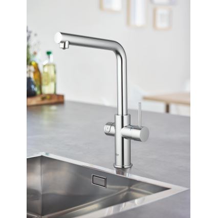 GROHE 31454001 - Кухонний змішувач BLUE HOME з L-виливом, блискучий хром