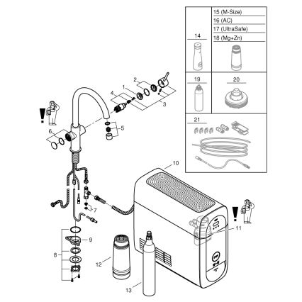 GROHE 31455001 - Кухонный смеситель BLUE HOME, полированный хром