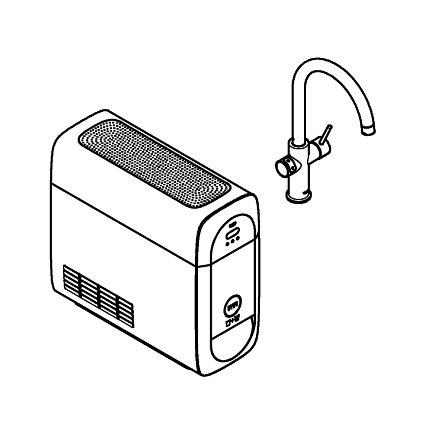 GROHE 31455001 - Кухонный смеситель BLUE HOME, полированный хром