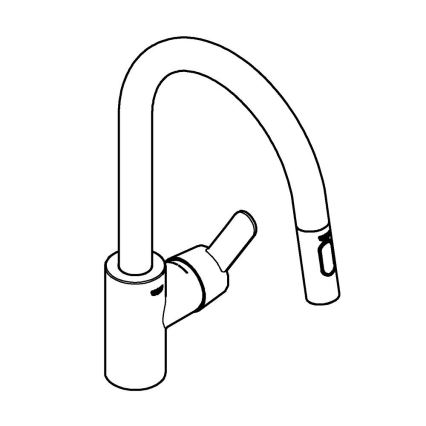 GROHE 31484001 - Змішувач для мийки GET, глянцевий хром