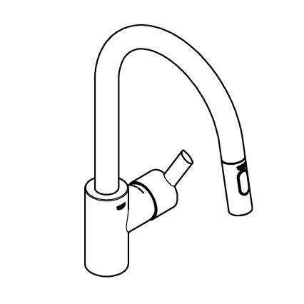 GROHE 31486DC1 - Кухонный смеситель FEEL из нержавеющей стали