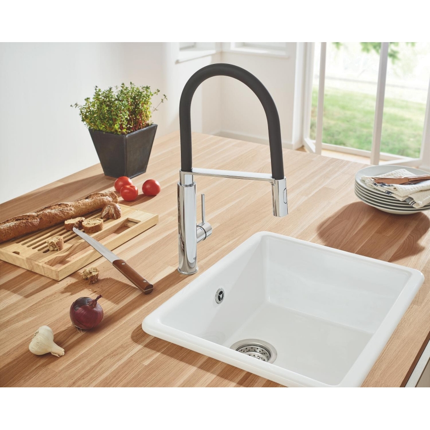 GROHE 31491000 - Кухонный смеситель CONCETTO с профессиональной выдвижной лейкой, глянцевый хром