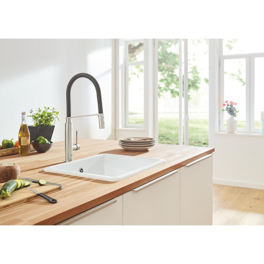 GROHE 31491DC0 - кухонний змішувач CONCETTO DN 15 із нержавіючої сталі