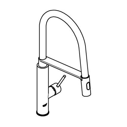 GROHE 31491DC0 - кухонный смеситель CONCETTO DN 15 из нержавеющей стали