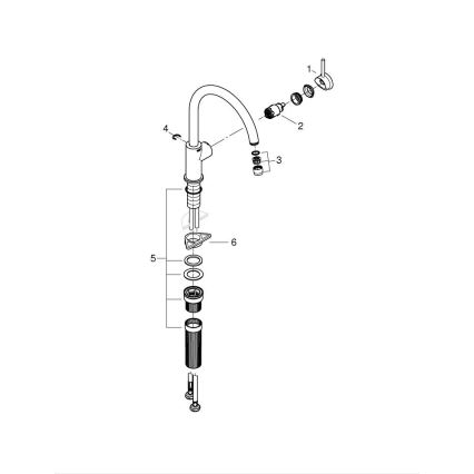 GROHE 31553001 - Кухонный смеситель START CLASSIC, глянцевый хром