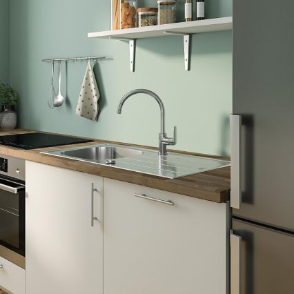GROHE 31555001 - Змішувач для кухонної мийки START FLOW 332 мм полірований хром