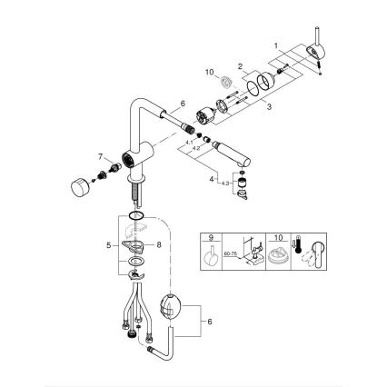 GROHE 31558GN0 - Смеситель для мойки A золотой