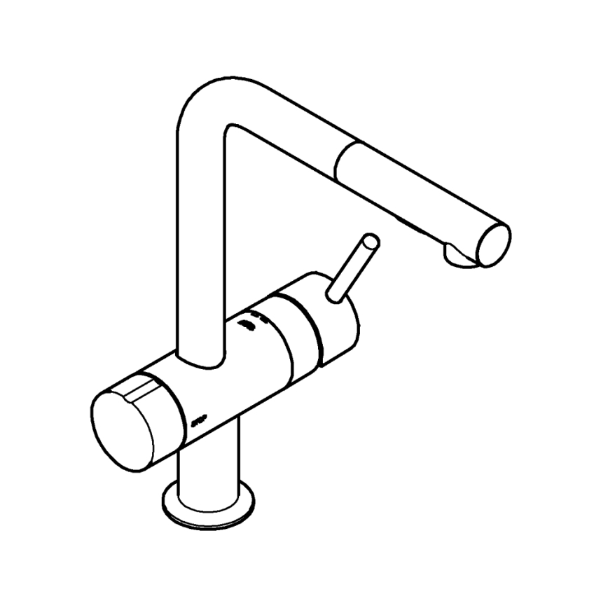 GROHE 31558GN0 - Змішувач для мийки A, золотий