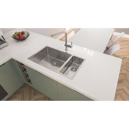 GROHE 31573SD1 - Набір кухонної мийки K500 зі стільницею для сушіння та змішувачем A, 86×50 см, із нержавіючої сталі
