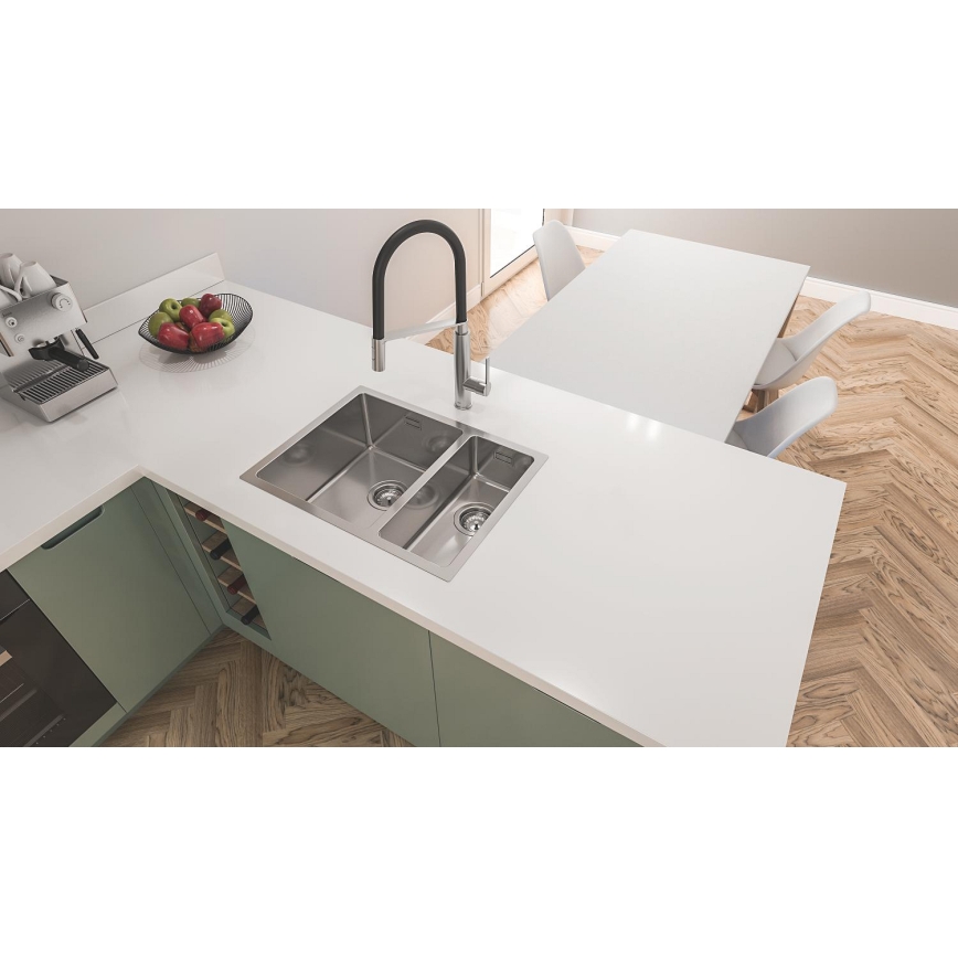 GROHE 31575SD1 - Кухонна мийка K700U 760 × 450 mm нержавіюча сталь