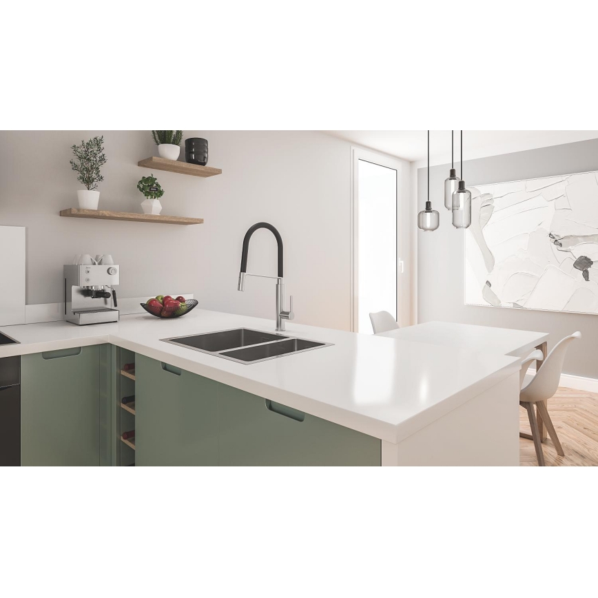 GROHE 31577SD1 - Кухонная мойка K700U 595 × 450 mm из нержавеющей стали