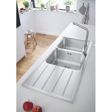 GROHE 31588SD1 - Мийка K500 1160 × 500 мм нержавіюча сталь