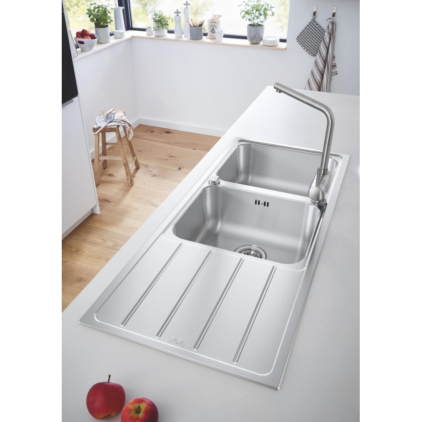 GROHE 31588SD1 - Мийка K500 1160 × 500 мм нержавіюча сталь
