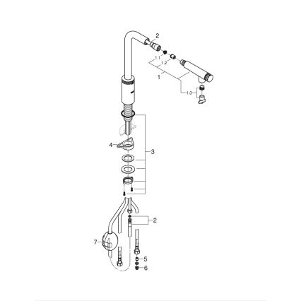 GROHE 31613DC0 - Змішувач для мийки A SmartControl, з нержавіючої сталі