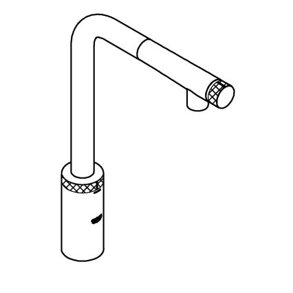 GROHE 31613DC0 - Кухонный смеситель A SmartControl, нержавеющая сталь