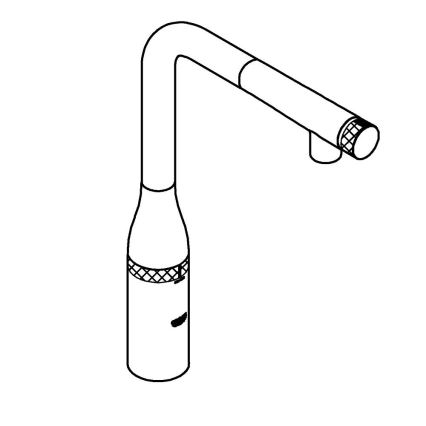 GROHE 31615000 - Кухонный смеситель ESSENCE SMARTCONTROL, 366 мм, глянцевый хром