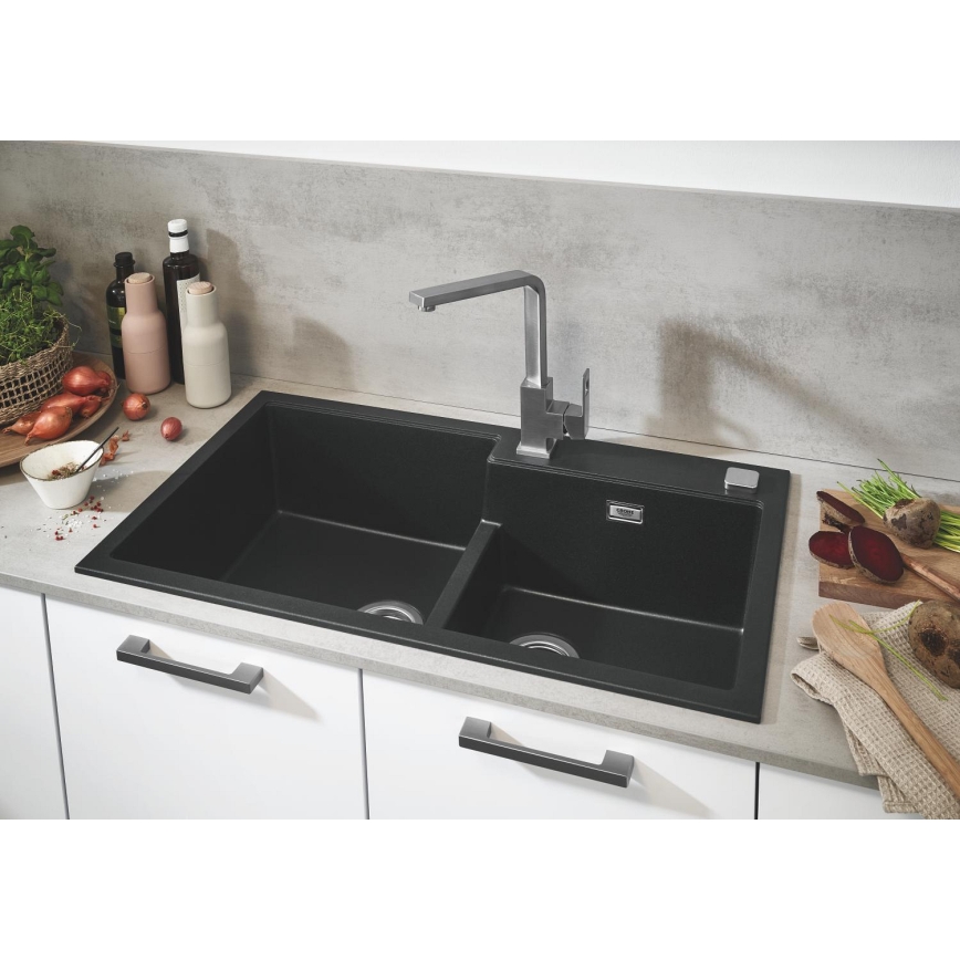 GROHE 31649AP0 - Кухонна мийка K500 860 × 500 мм граніт/чорний