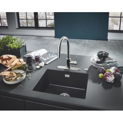 GROHE 31654AP0 - Композитная мойка K700U 533 × 457 мм чёрная