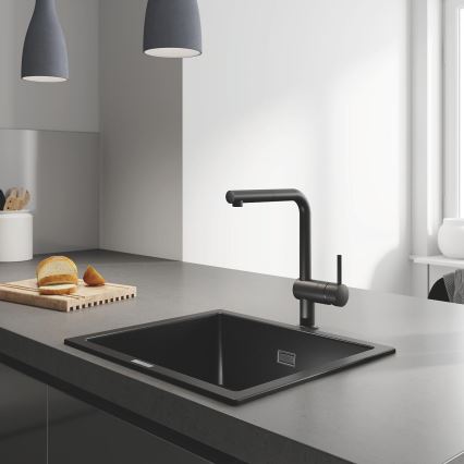 GROHE 31654AP0 - Композитная мойка K700U 533 × 457 мм чёрная