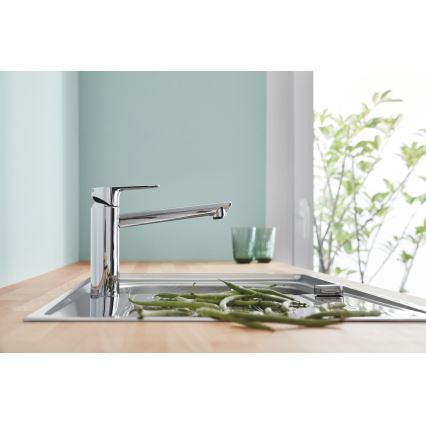GROHE 31693000 - Кухонный смеситель BAUEDGE 193 мм полированный хром