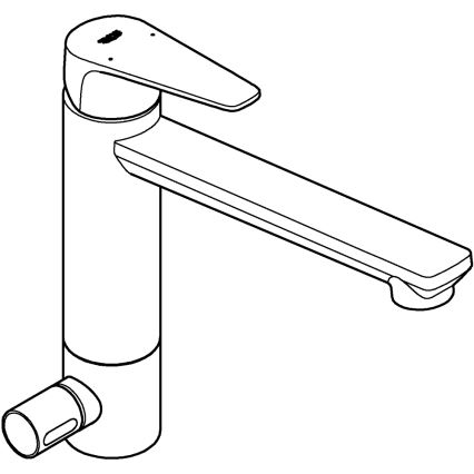 GROHE 31696000 - Кухонный смеситель BAUEDGE, полированный хром