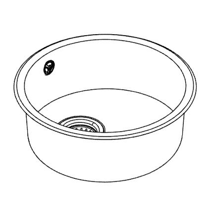 GROHE 31720SD0 - Кухонна мийка K200 440 x 440 x 180 із нержавіючої сталі