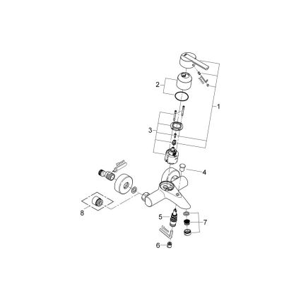 GROHE 32269000 - ванний змішувач FEEL DN 15, блискучий хром