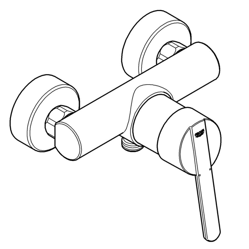 GROHE 32270000 - Душовий змішувач FEEL DN 15 у блискучому хромі