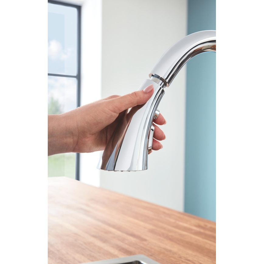 GROHE 32294002 - Смеситель для кухни ZEDRA 401 мм, глянцевый хром