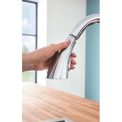 GROHE 32294002 - Кухонний змішувач ZEDRA, 401 мм, глянцевий хром