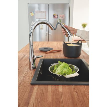 GROHE 32294002 - Кухонний змішувач ZEDRA, 401 мм, глянцевий хром