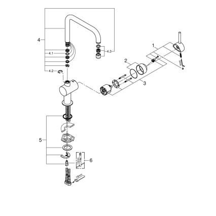 GROHE 32488000 - Кухонный смеситель A полированный хром