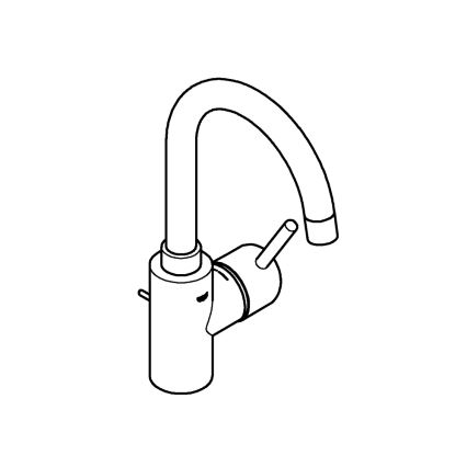GROHE 32629002 - Змішувач для умивальника CONCETTO розмір L полірований хром