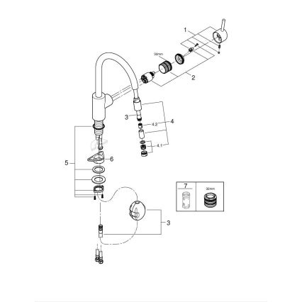 GROHE 32663003 - Кухонный смеситель CONCETTO 360 мм полированный хром