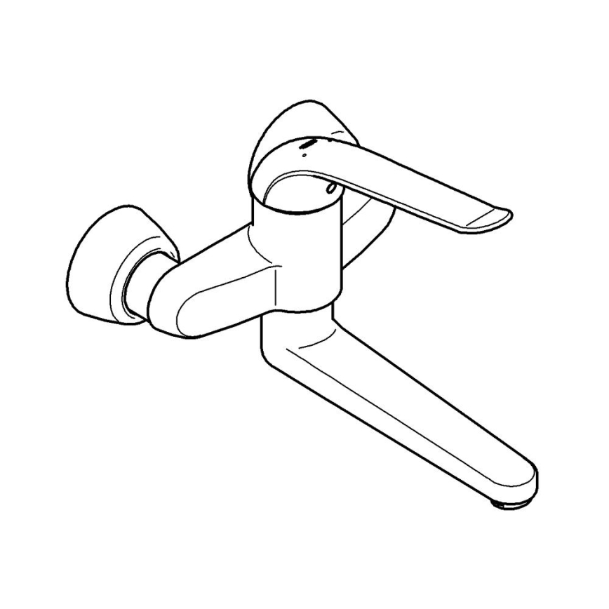 GROHE 32773000 — змішувач для умивальника EUROECO SPECIAL, 257 mm, полірований хром
