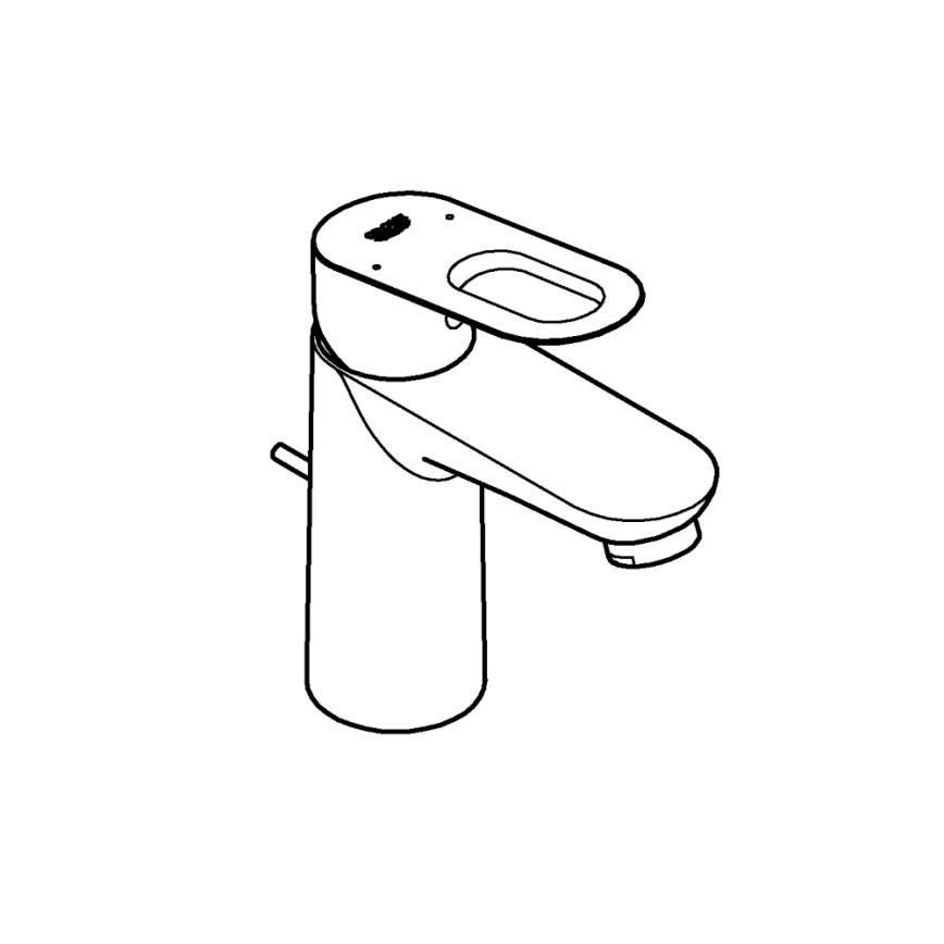 GROHE 32814000 - Змішувач для умивальника BAULOOP, блискучий хром