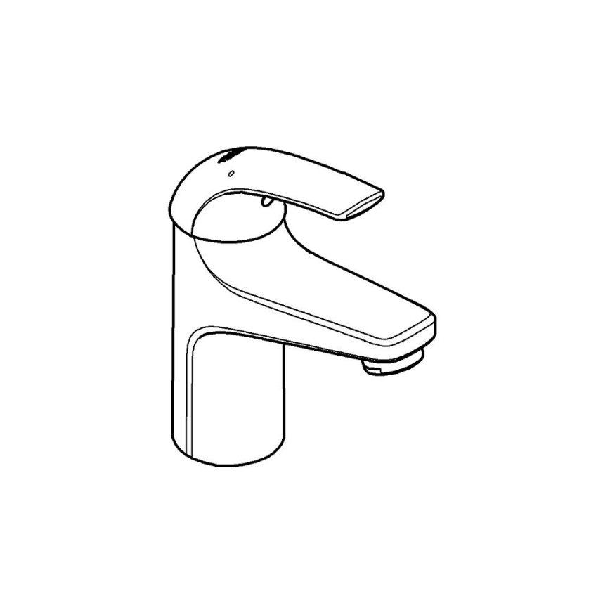 GROHE 32848000 - Змішувач для умивальника BAUCURVE, глянцевий хром