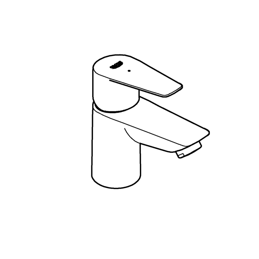 GROHE 32861001 - Стійковий змішувач BAUEDGE 131 мм блискучий хром