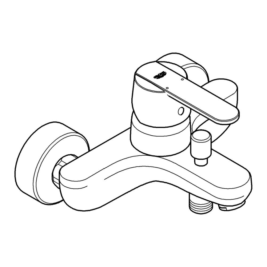 GROHE 32887000 - Ванний змішувач GET DN 15 блискучий хром