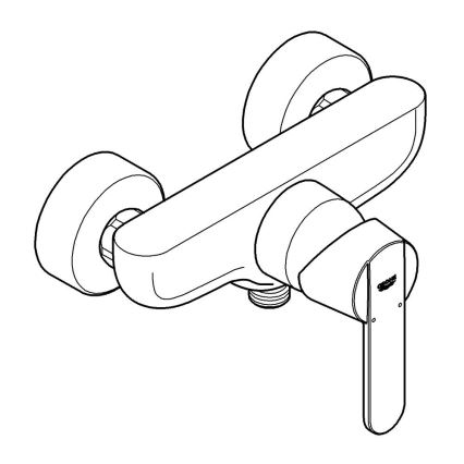 GROHE 32888000 - Душевой смеситель GET DN 15, глянцевый хром