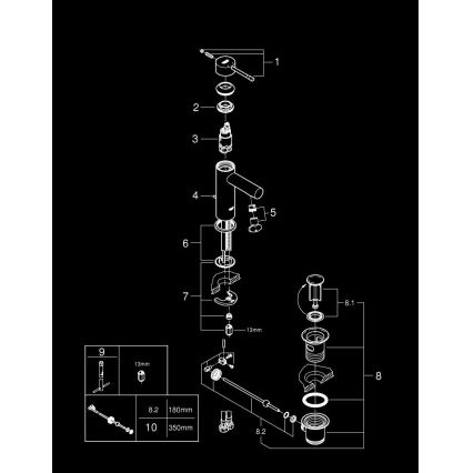 GROHE 32898001 - Раковинный смеситель ESSENCE DN 15 глянцевый хром
