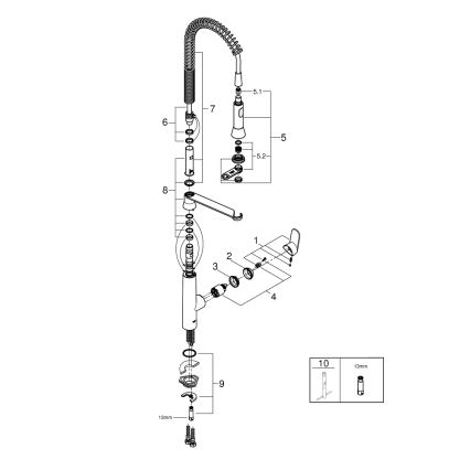 GROHE 32950000 - Кухонний змішувач K7, полірований хром