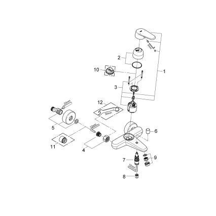 GROHE 33390002 - Смеситель для ванны EURODISC COSMOPOLITAN DN 15, полированный хром